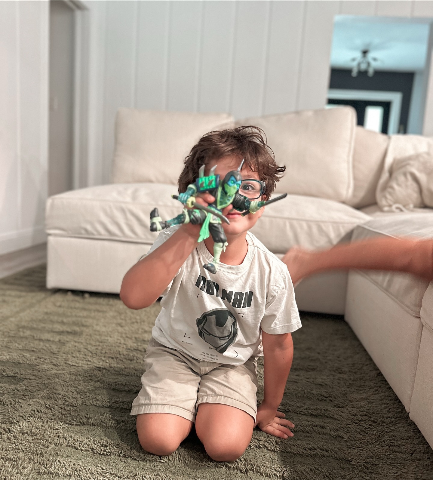 My little warrior showing off his new Ninjombie Sword Lord action figure—already his favorite sidekick! 💥 thank you!  @influenster @mgaentertainment 

#complimentary #ninjombie 
#ToyCollector #ActionFigureCommunity #ToyPhotography #Ninjombie #SwordLord #ToyObsessed #CoolToys #ToyLovers #ToyAddict #KidsWithToys #ToyUnboxing #ToyReview #ToyLife #ActionFigures #ToyGram #CollectorLife #ToyMagic #BoyMomLife #MomLifeUnfiltered #IGMoments #PlaytimeFun #HappyKids