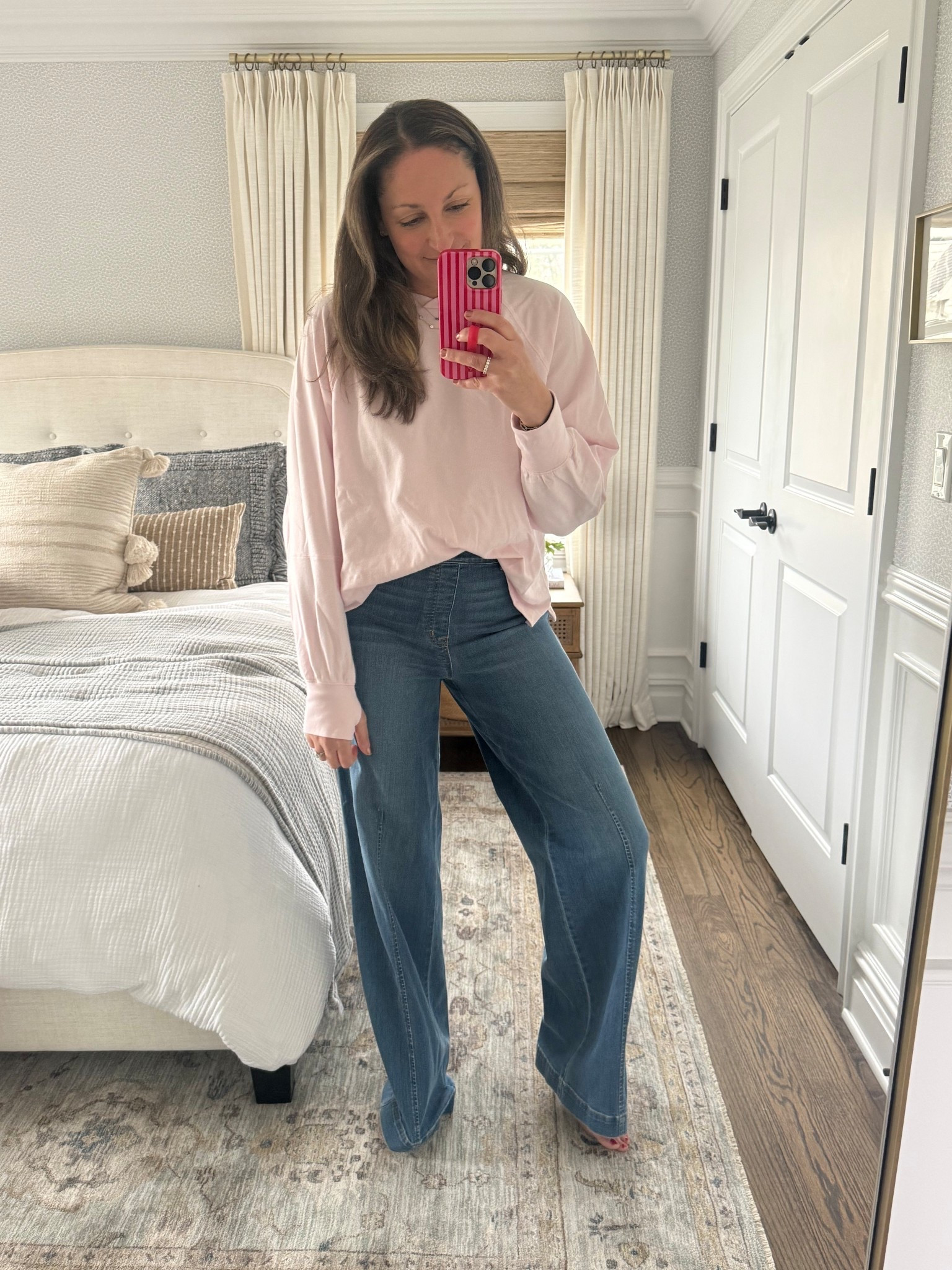 Don’t miss out on @Spanx jeans — they’re truly so good! I find it’s best to size down one size but every single pair I’ve tried a has been so flattterinf and comfortable. Currently 20% off if you tap below and copy the code that pops up!! Grab them via the while you can!!  

#LTKootd #LTKSpringSale #LTKmomlife