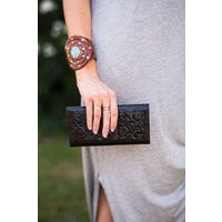 Black Leather Wallet, Roses, Tooled Leather, Black Rose, Rose Wallet | Etsy (US)