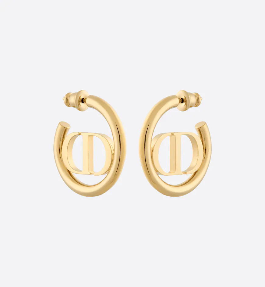 30 Montaigne Earrings Gold-Finish MetalReference: E2050WOMMT_D300 | Dior Couture