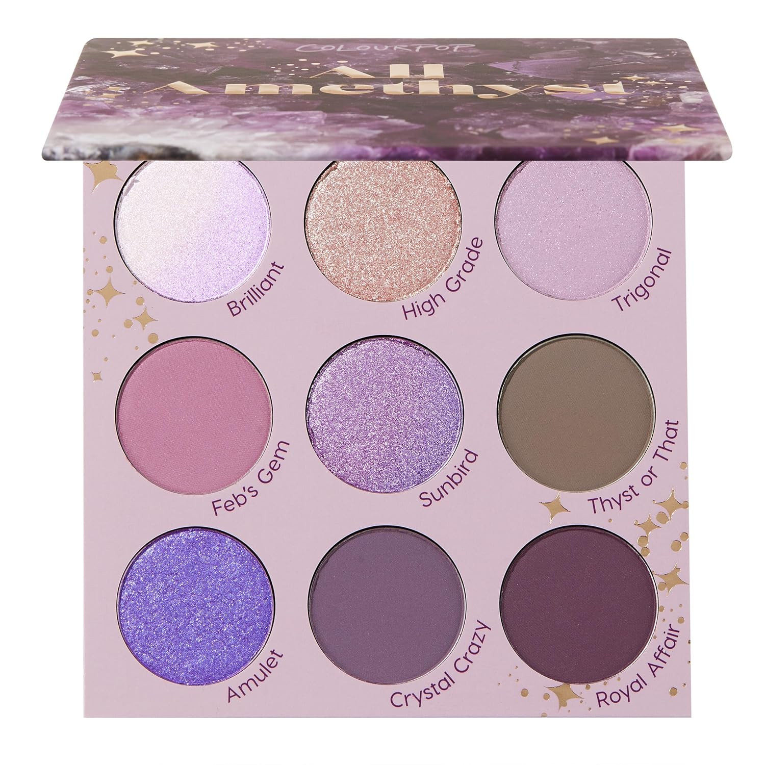 ColourPop All Amethyst Eyeshadow Palette - Metallic Opalescent with Duo Chrome Finishes - High-Pi... | Amazon (US)