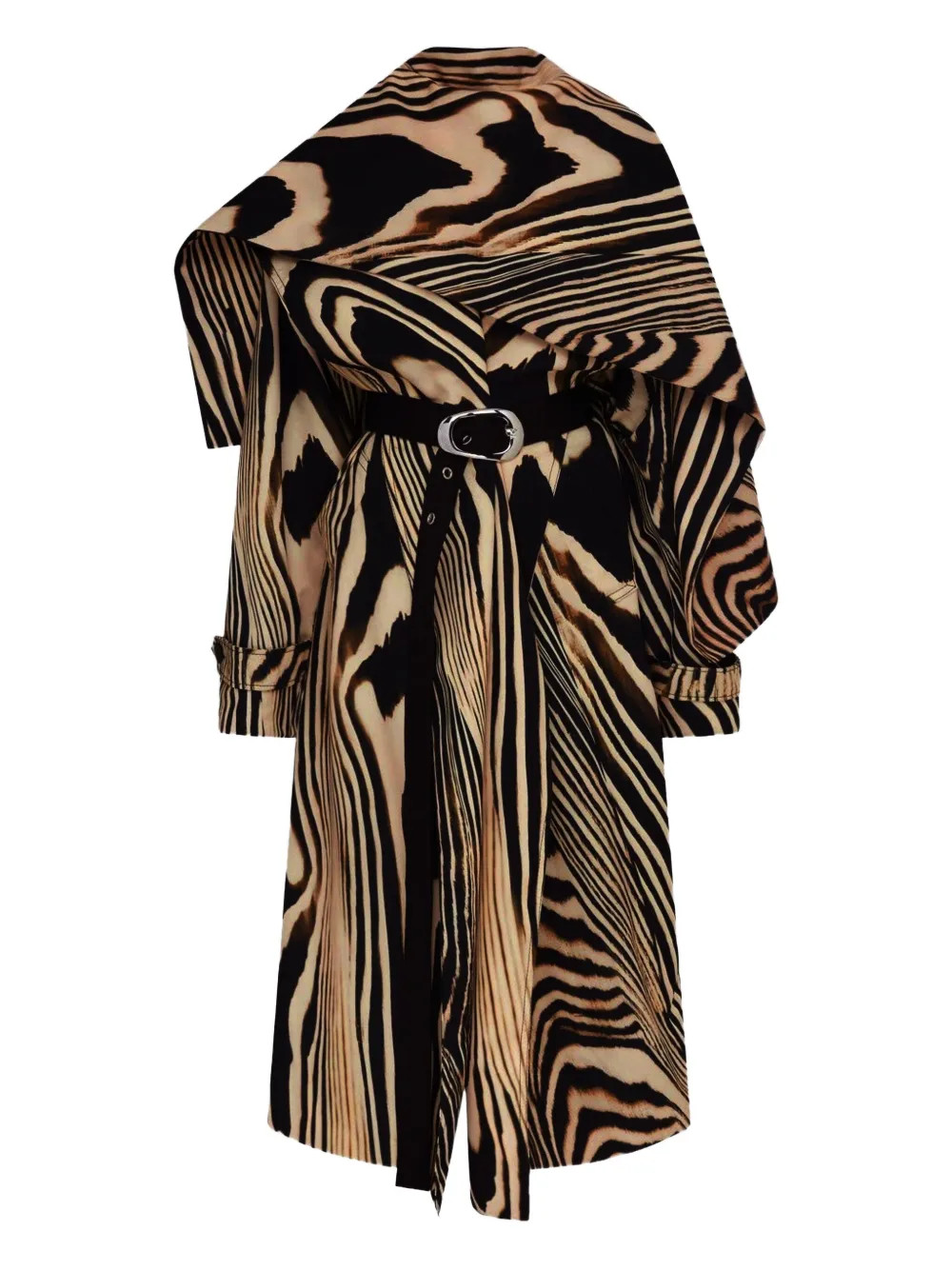 zebra-print coat | Farfetch Global