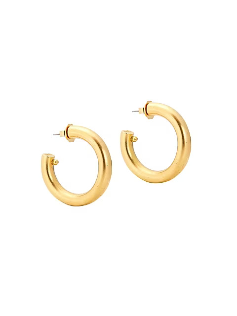 Jumbo 24K Goldplated Hoops | Saks Fifth Avenue