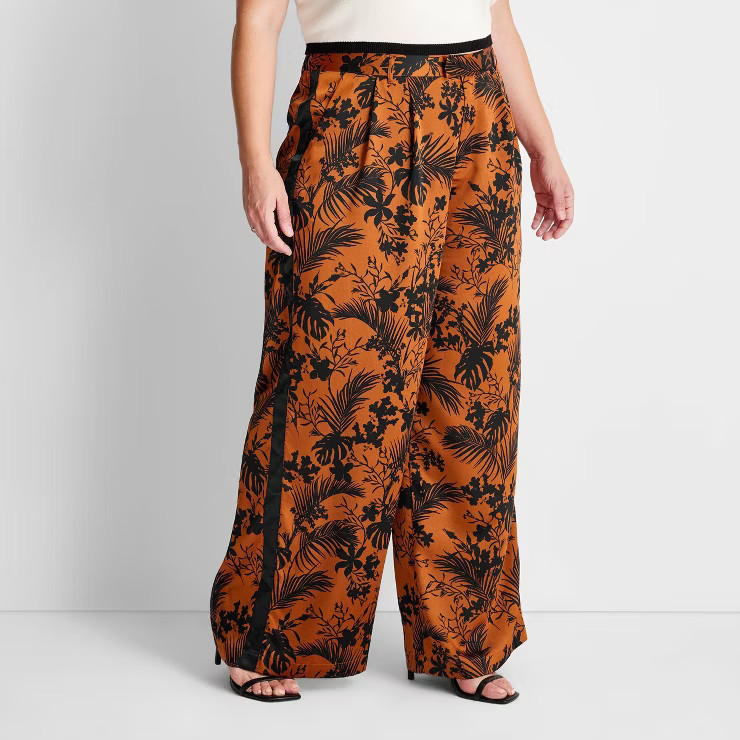 Women's Wide Leg Trousers - Future Collective™ with Kahlana Barfield Brown | Target