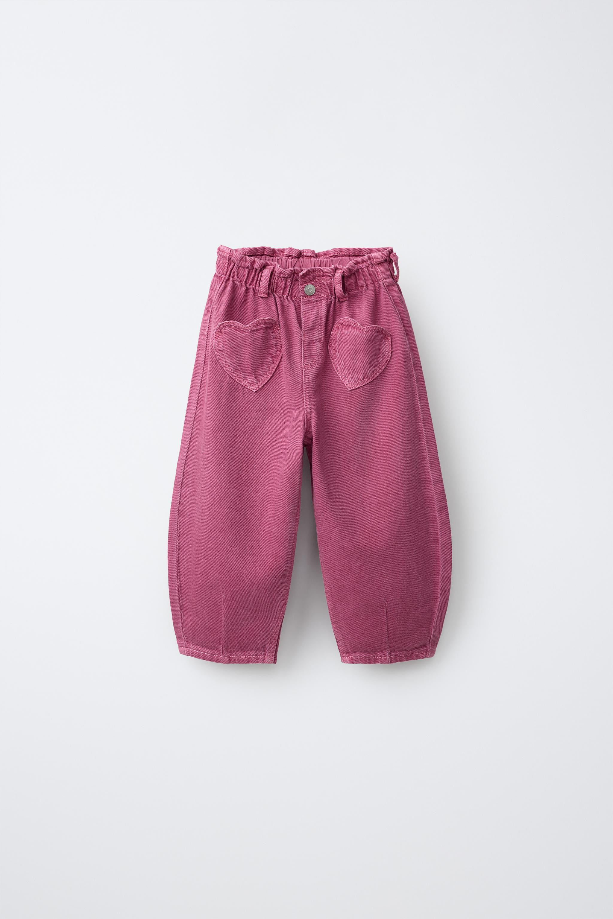 HEART POCKET TWILL BAGGY PANTS | Zara US