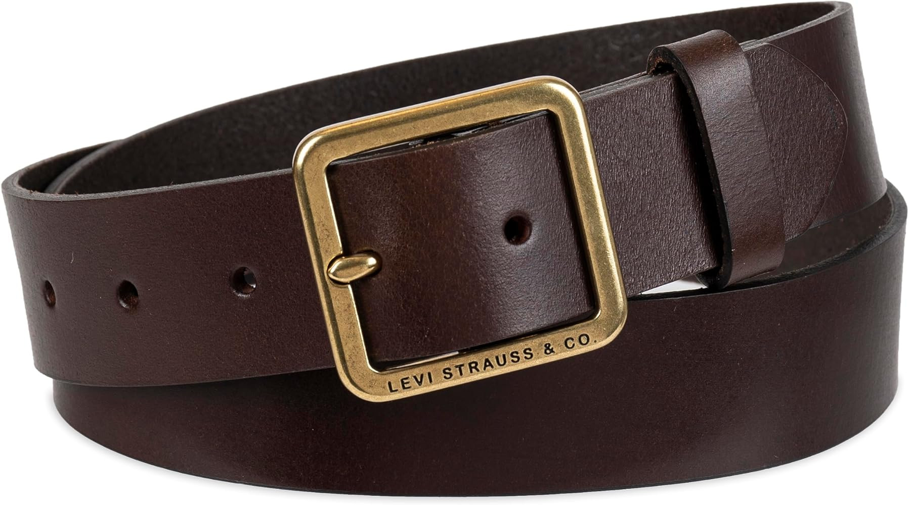 Levi's Women's Slim Casual Leather Jean Belt with Square Center Bar Buckle (Regular and Plus Size... | Amazon (US)