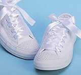 White Pearl Wedding Sneakers For Bride, Lace Bridal Trainers, Awesome Bride Tennis Shoes | Amazon (US)