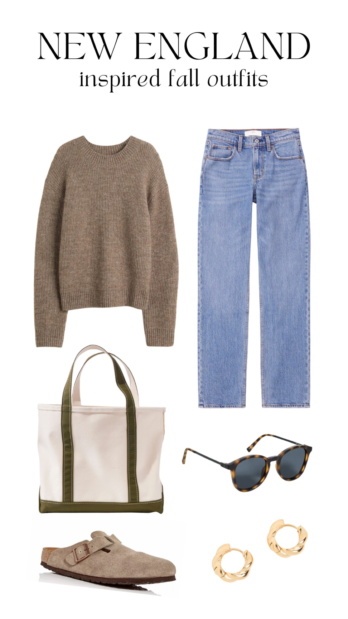 New England inspired fall outfit. 

Ankle jean, boat and tote, Boston clog, rib-knit sweater, braided gold hoops



#LTKstyletip 

#LTKSeasonal