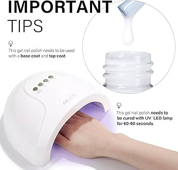 AILLSA Milky White Gel Nail Polish 15ml, Sheer Translucent Neutral Nude Base Color, Soak Off UV L... | Amazon (US)