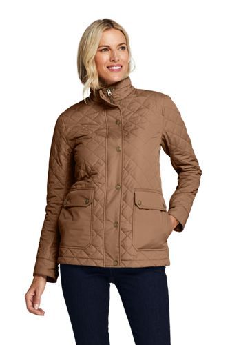 Women's Packable Insulated Quilted Barn Long Jacket | Lands' End (US)
