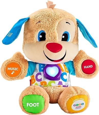 Fisher-Price Laugh & Learn Smart Stages Puppy, infant plush toy with music, lights and learning c... | Amazon (CA)