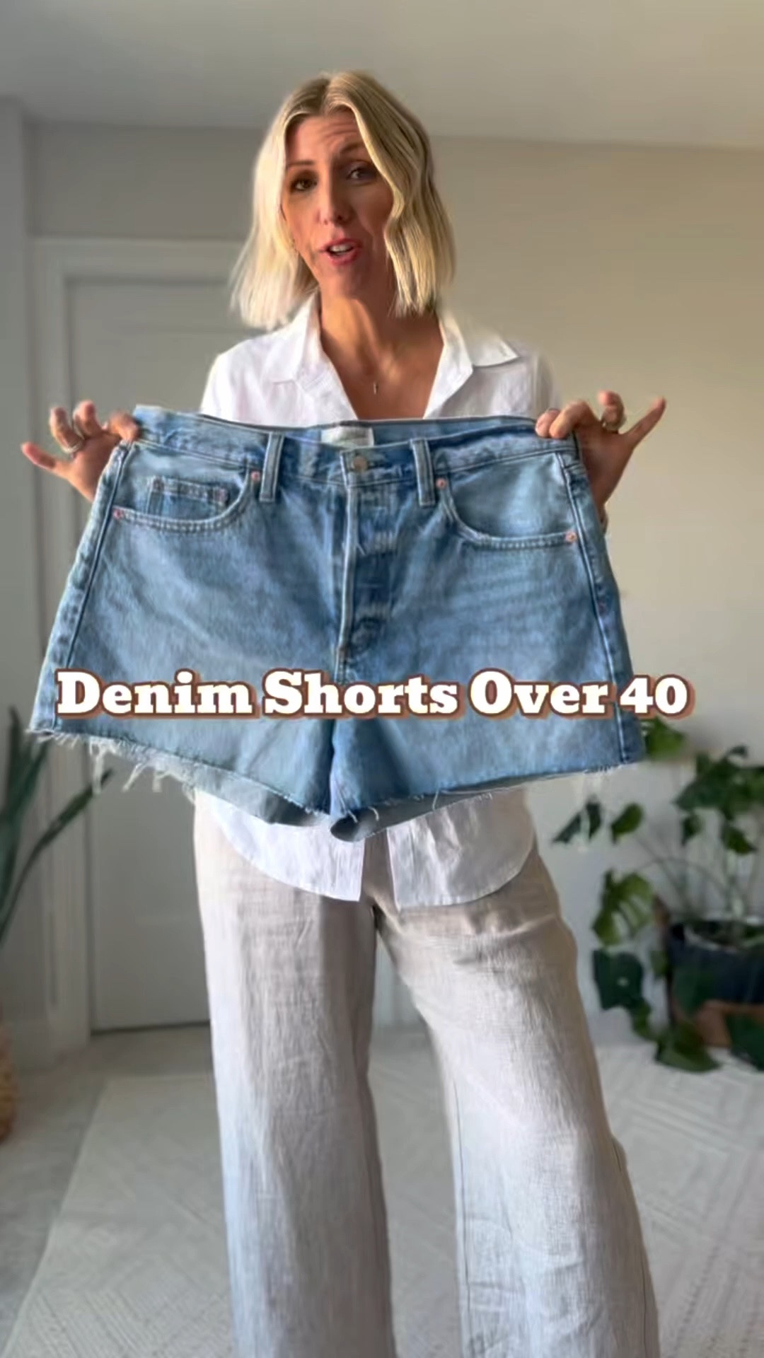 The easiest way to make denim shorts feel polished over 40: pair a relaxed fit with an elevated blouse, simple sandals, and a structured summer bag.

My fit tip: go up one size in your denim shorts so they skim through the thighs instead of gripping or riding up. That little bit of ease makes all the difference.

Linked my outfit details here — including similar denim shorts, blouse, sandals, and woven bag.

#LTKOver40 #LTKootd #LTKgrwm