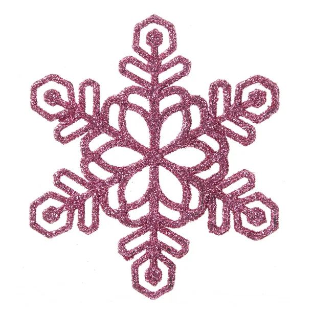 Holiday Time 20 Count Pink Glitter Snowflake Ornaments - Walmart.com | Walmart (US)