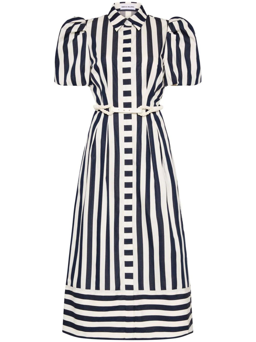 Rebecca Vallance Katerina stripe-print Cotton Dress - Farfetch | Farfetch Global