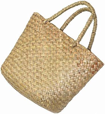 Model Worker Women's Classic Straw Summer Beach Sea Shoulder Bag Handbag Tote(Small) | Amazon (US)