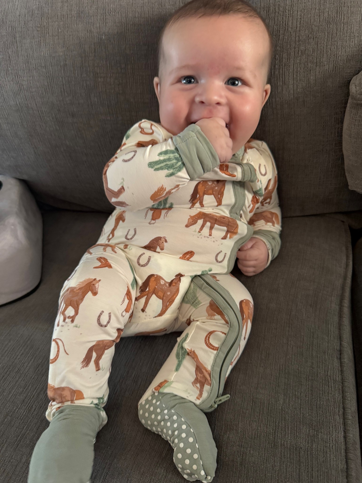 Western romper in size 12M for my growing boy! 

#LTKKids #LTKFamily #LTKBaby