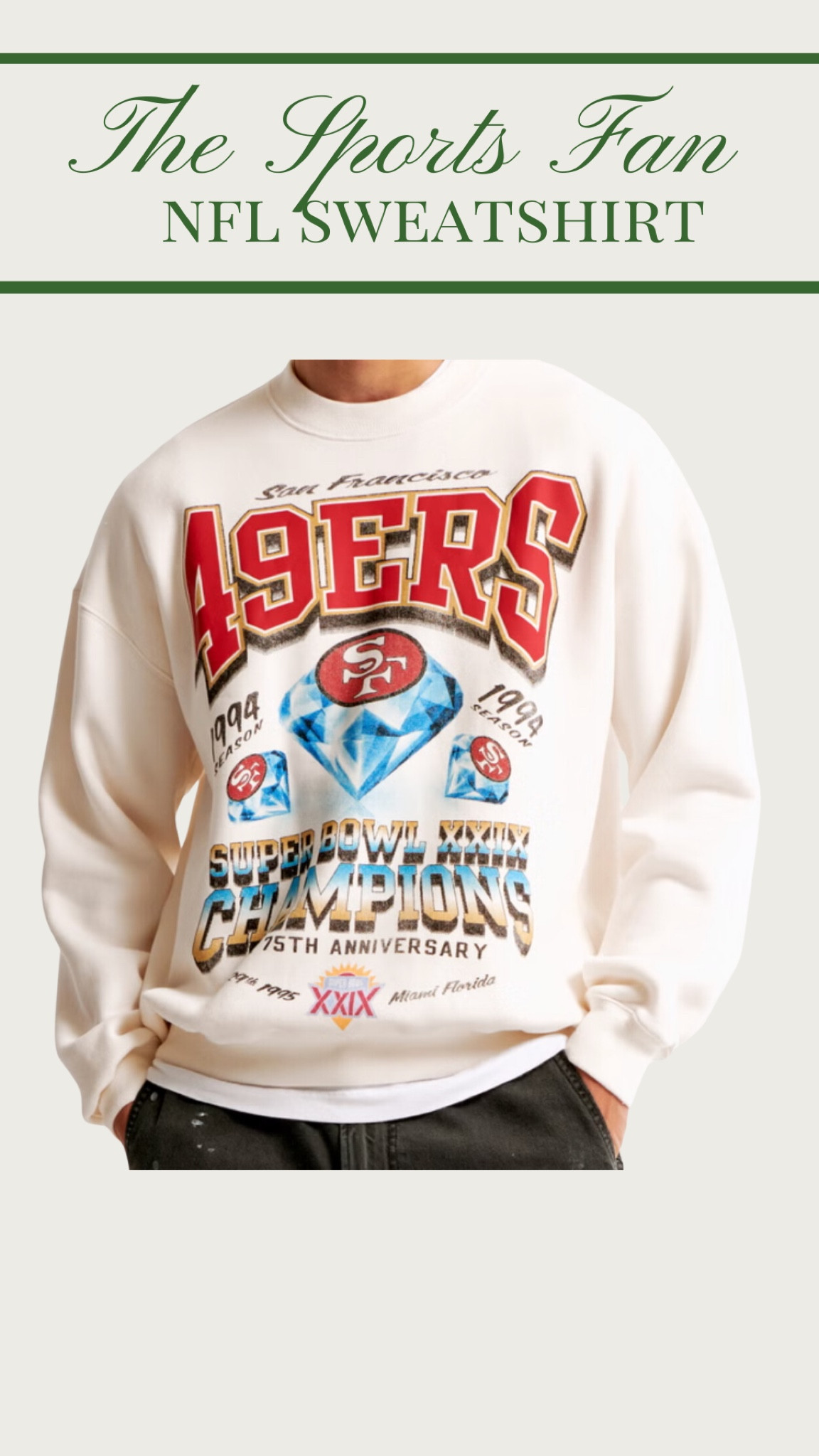 Sports Fan Gift Idea: NFL Sweatshirt🌲🏈

Sports fan
Sports lover
Gift idea for the sports fan
NFL
NFL Sweatshirt
Abercrombie NFL Sweatshirt

#LTKSeasonal #LTKHoliday #LTKGiftGuide