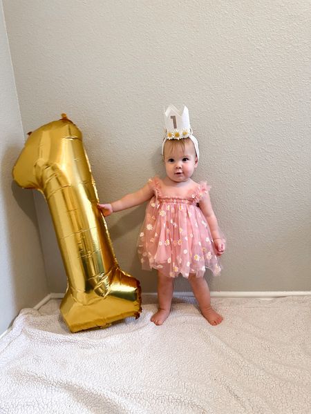 Daisy tutu dress foil number one first birthday baby girl 

#LTKunder100 #LTKbaby #LTKunder50