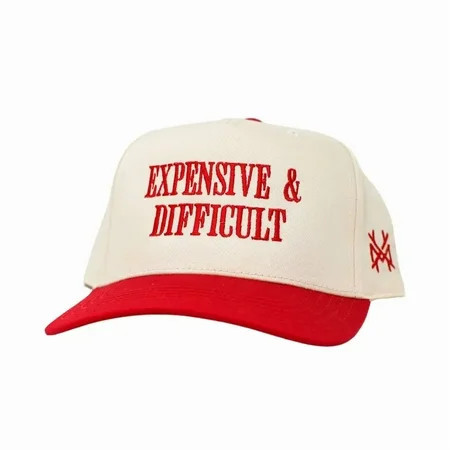 Expensive And Difficult Embroidered Hat, Adjustable Snapback Baseball Cap for Men and Women, Funny Bold Statement Hat for Streetwear and Casual Outfits, Unique Gift Idea for Friends | Walmart (US)
