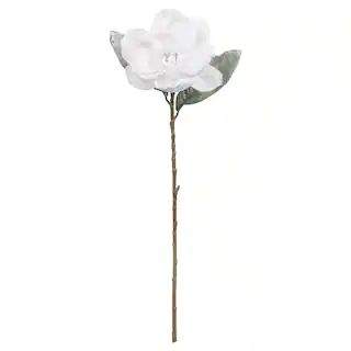 White Glitter Magnolia Stem by Ashland® | Michaels Stores