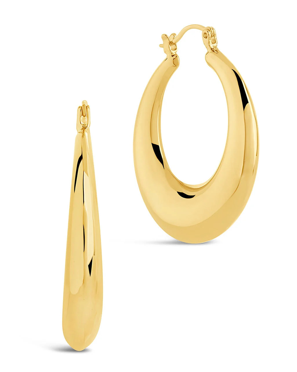 Quinn 1.5" Tube Hoop Earrings | Sterling Forever