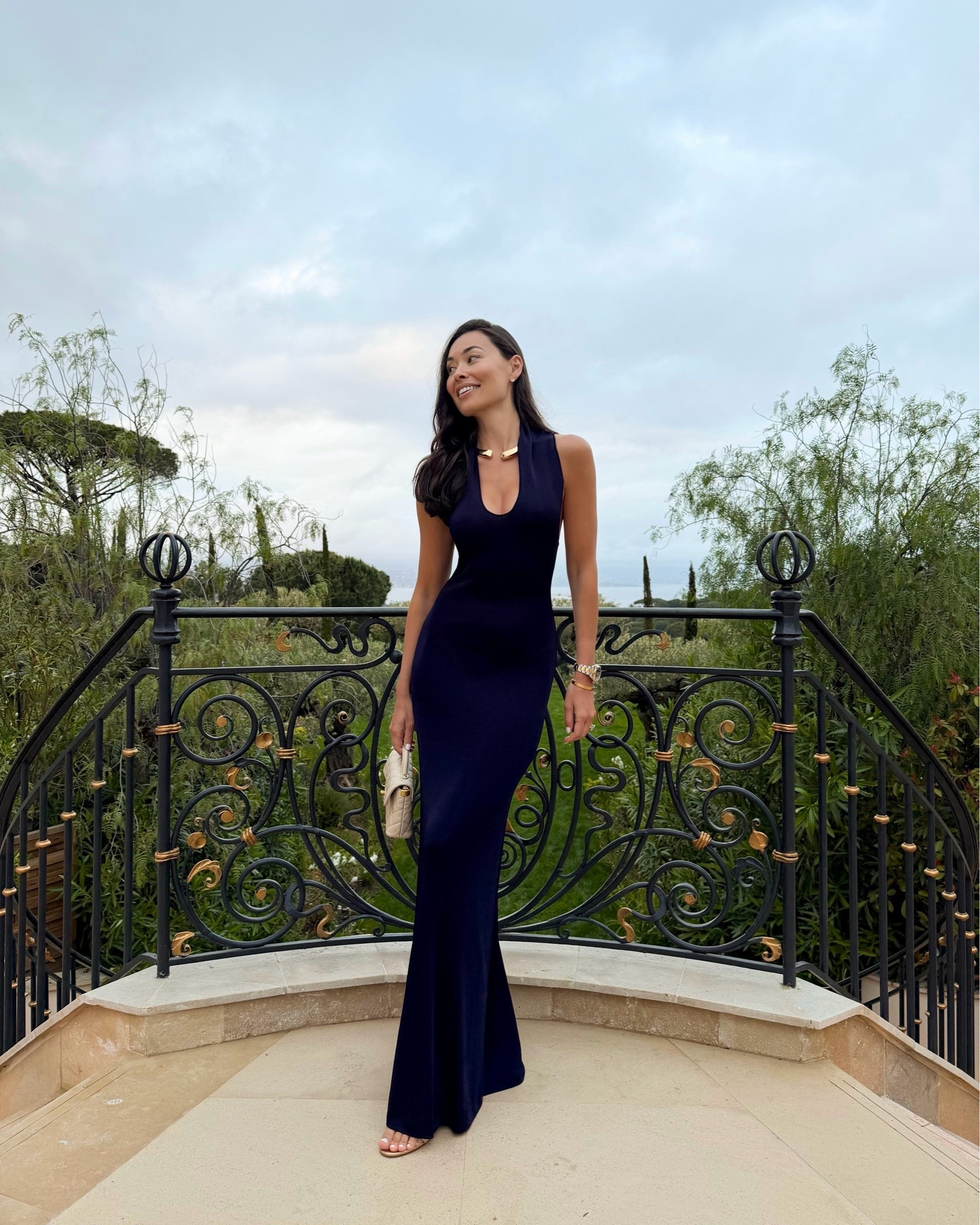 Navy blue dress on sale, St. Tropez outfit. Sofia Richie Grainge dress.

#LTKootd #LTKTravel #LTKWedding