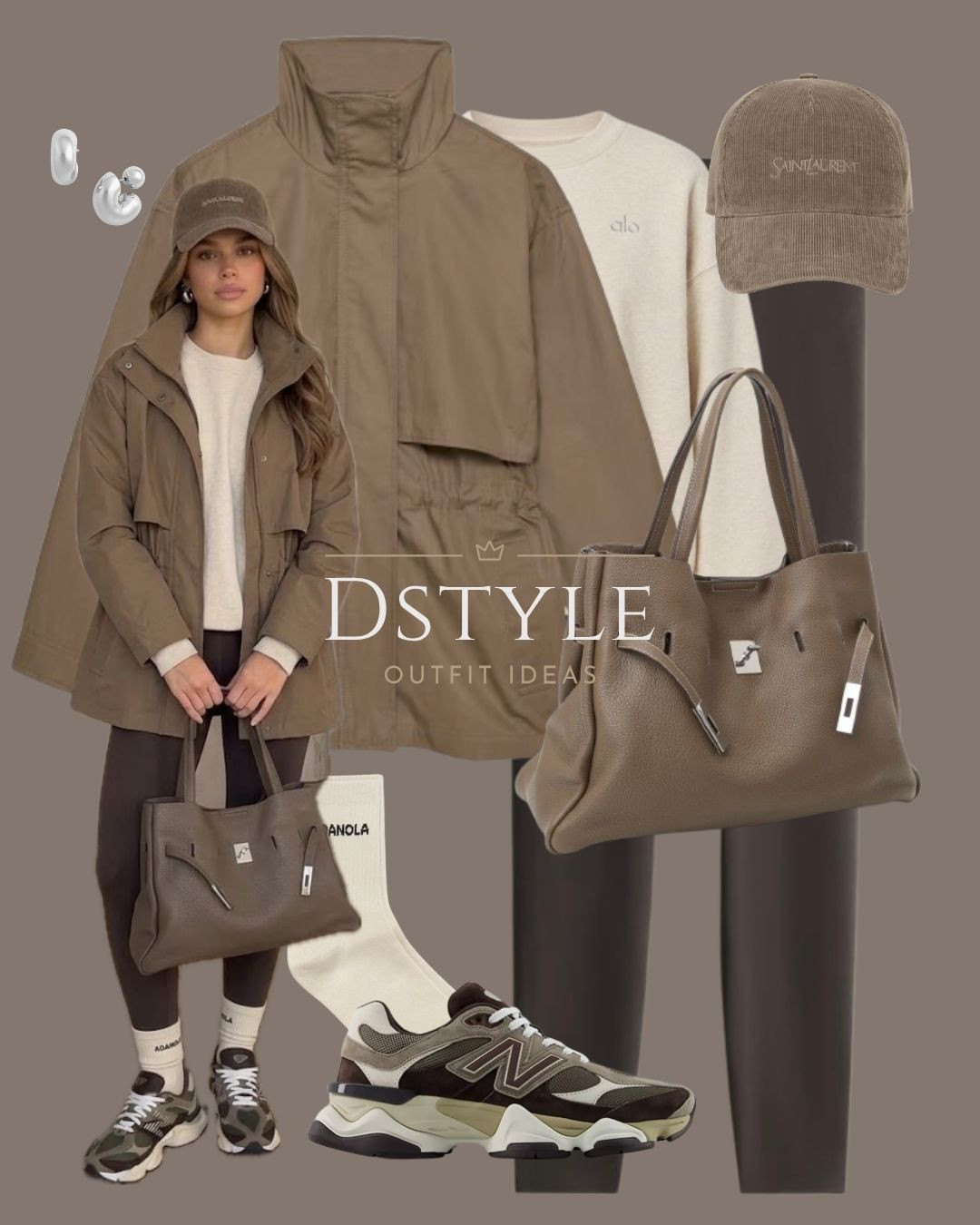 Sporty chic done right 👟 Styled with the SAOIRSE Belt Soft Structural Shoulder Tote Large in Elephant Grey for an elevated on-the-go aesthetic.

#LTKootd #LTKfitnessgoals #LTKTravel