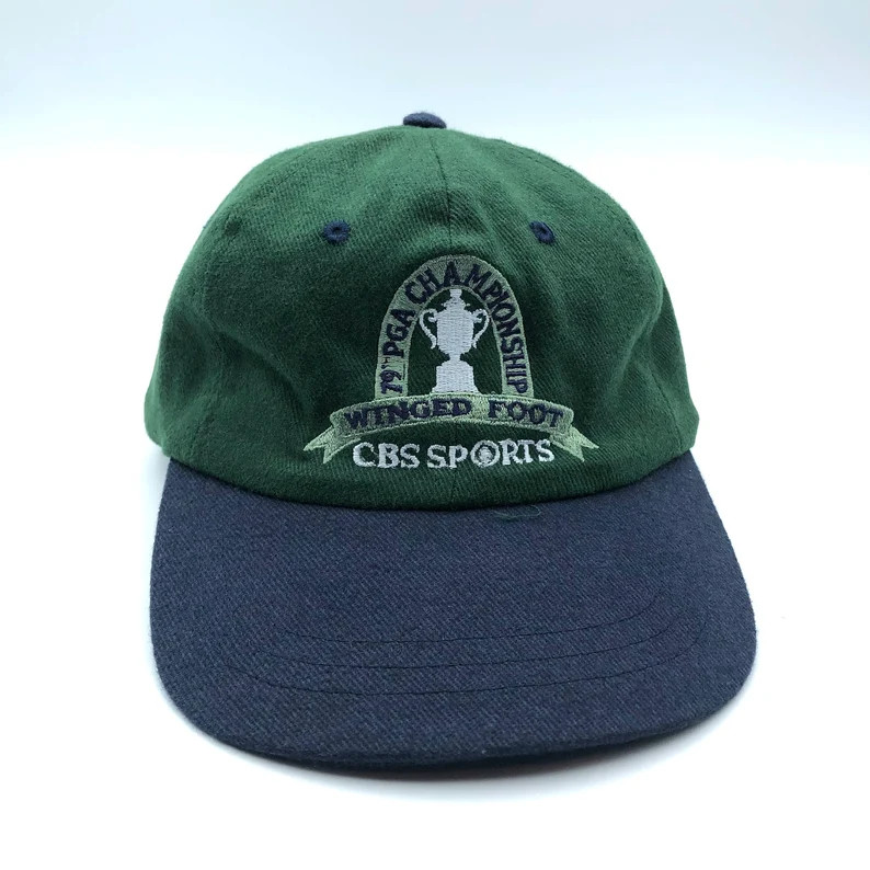 Rare Vintage Hat PGA Championship Winged Foot 79th Anniversary Cbs Sports Memorabilia FREE SHIPPI... | Etsy (US)