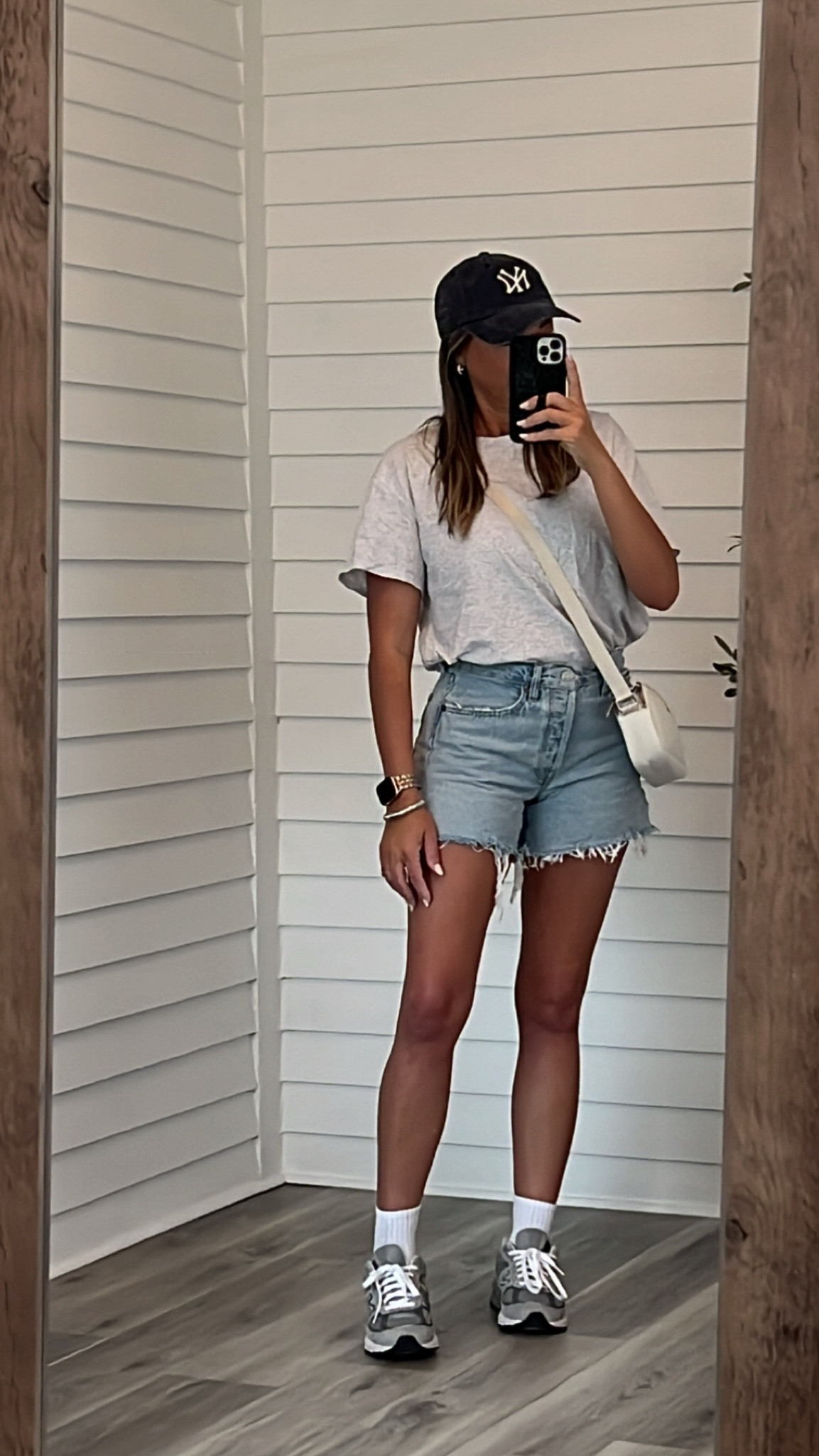 Super casual ootd 
This tee is a closet staple, wearing size 8 for oversized fit
Denim shorts are a favorite brand and I like that this style has a little more length than others! Size 27 (tts)
Shoes TTS

#LTKshoecrush #LTKover40 #LTKstyletip