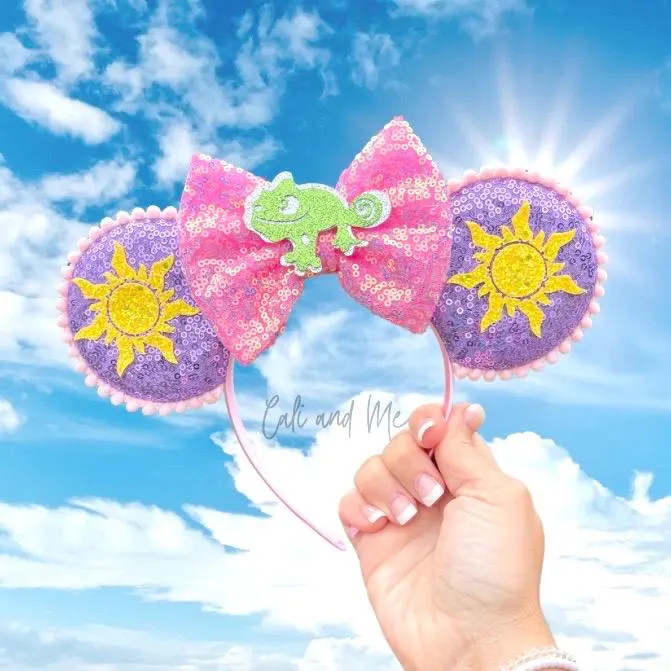 Rapunzel Sun Minnie Ears, Tangled Minnie Ears, Pascal Minnie Ears, Rapunzel Birthday, Tangled Ears, Tangled Mickey Ears, Princess Rapunzel | Etsy (Global)