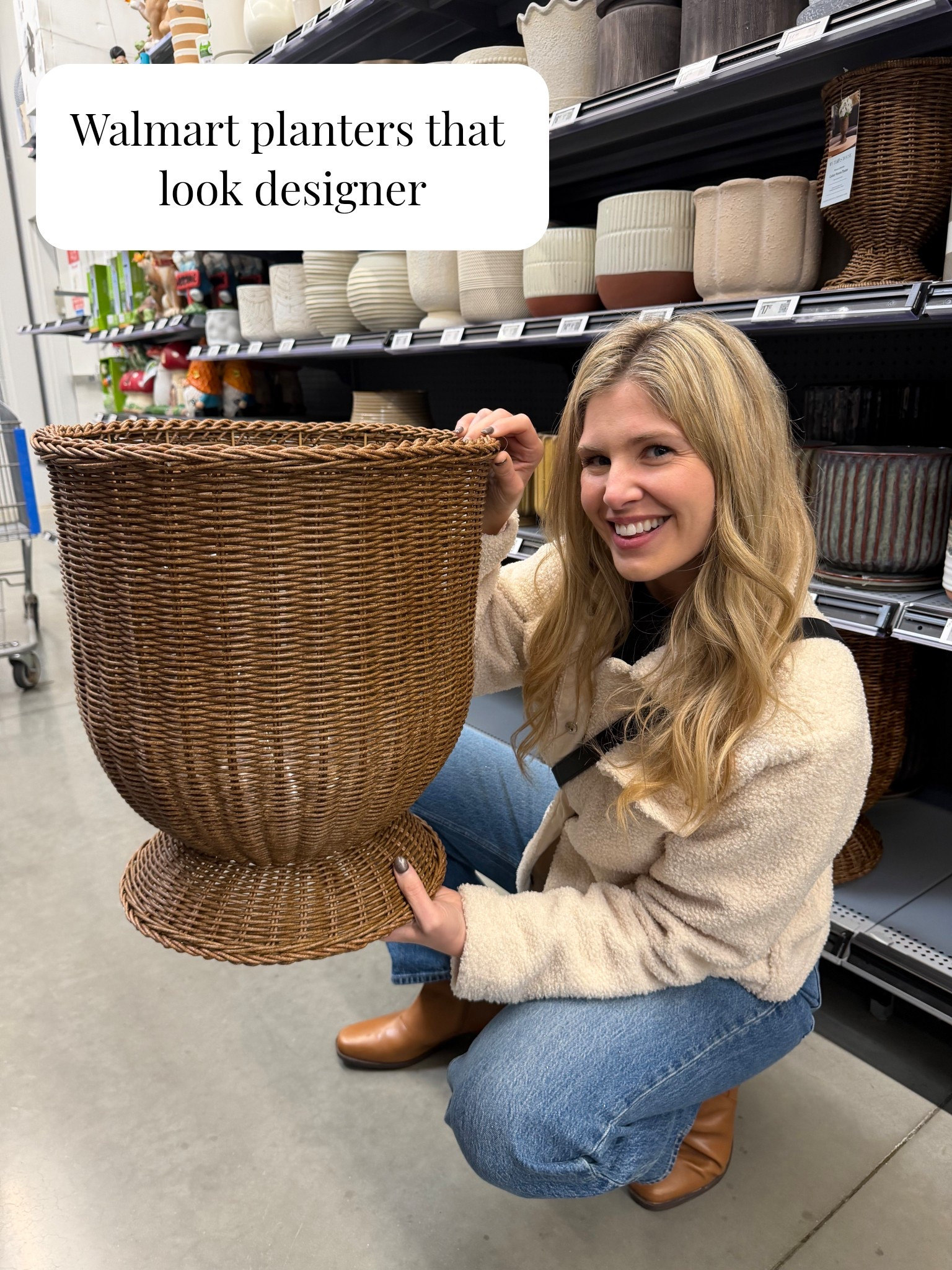 Walmart wicker urn and gorgeous pots and planters that look designer pottery

#LTKSeasonal #LTKHome