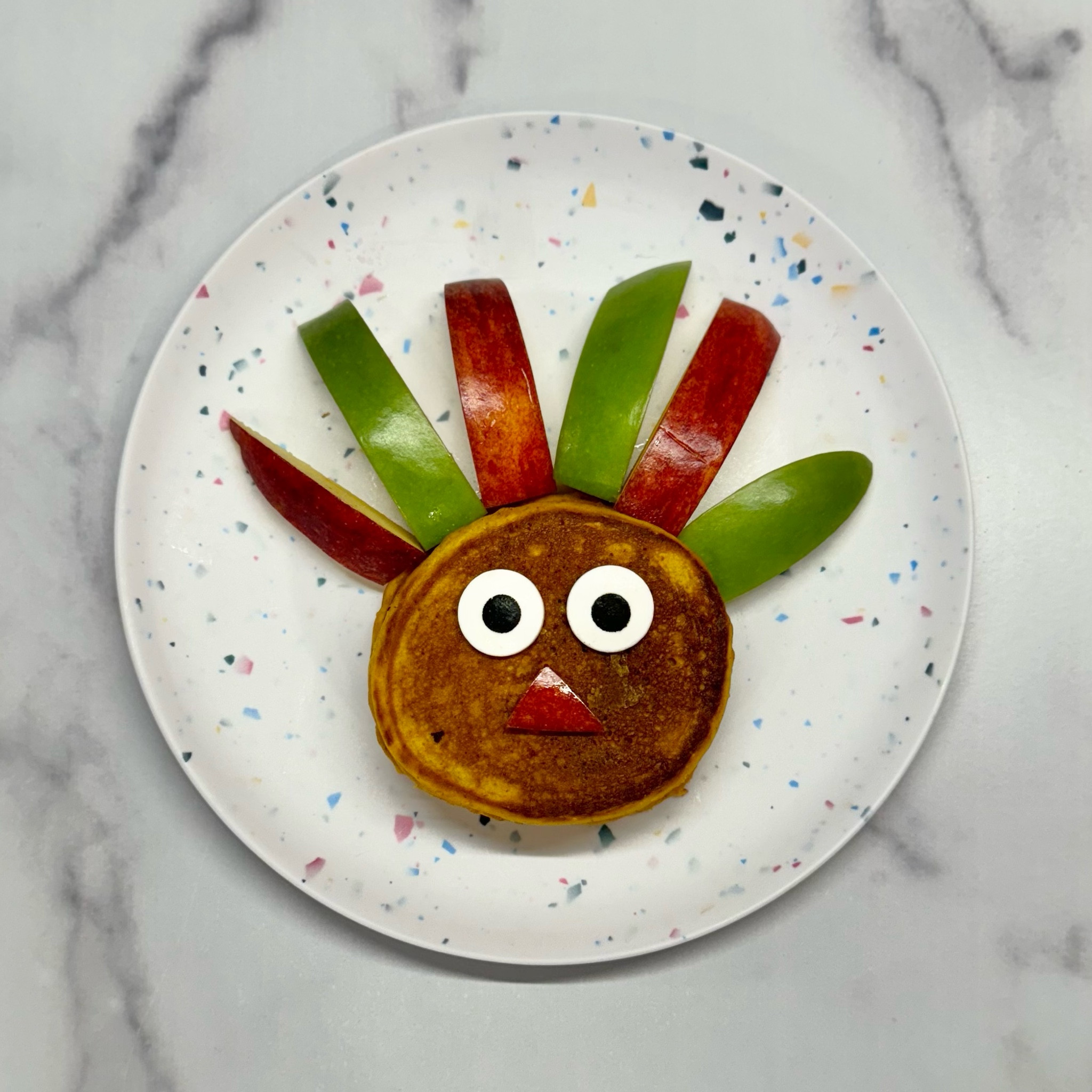 Pumpkin turkey pancakes 🥞 

#LTKHoliday #LTKKids #LTKFamily