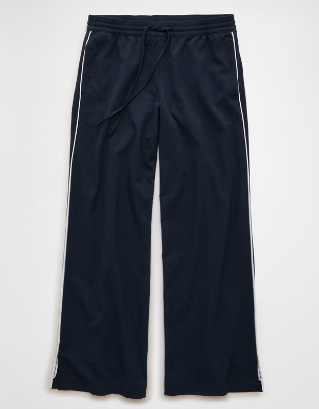 AE Stretch Low Rise Wide-Leg Track Pant | American Eagle Outfitters (US & CA)