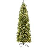 National Tree Company Pre-Lit 'Feel Real' Artificial Slim Downswept Christmas Tree, Green, Dougla... | Amazon (US)