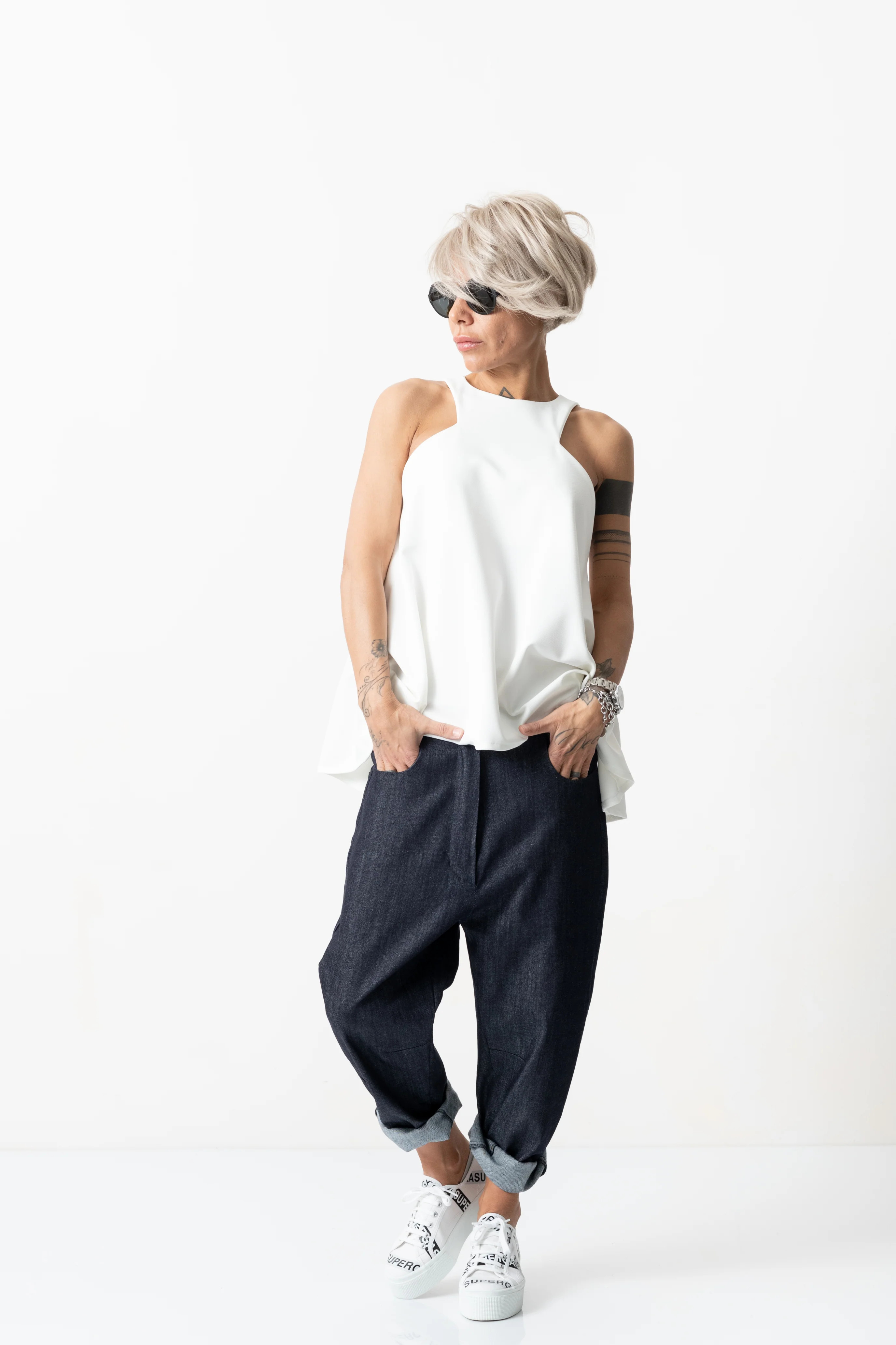 Denim Low Crotch Pants | Clothes by Locker Room