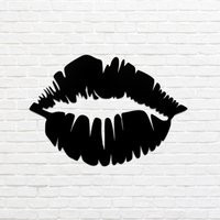 Black Lips Metal Wall Art Modern Home Decor | Etsy (US)