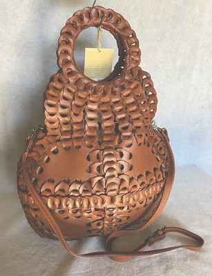 PATRICIA NASH Pisticci Leather Chain Link Florence Convertible Crossbody Bag NWT | eBay | eBay US