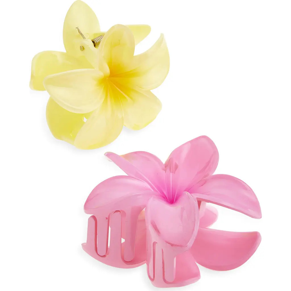 BP. Assorted 2-Pack Plumeria Claw Clips in Multi at Nordstrom | Nordstrom