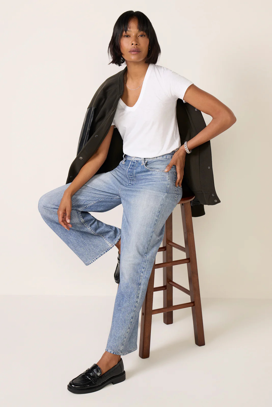 The Slub Vee Tee | Evereve