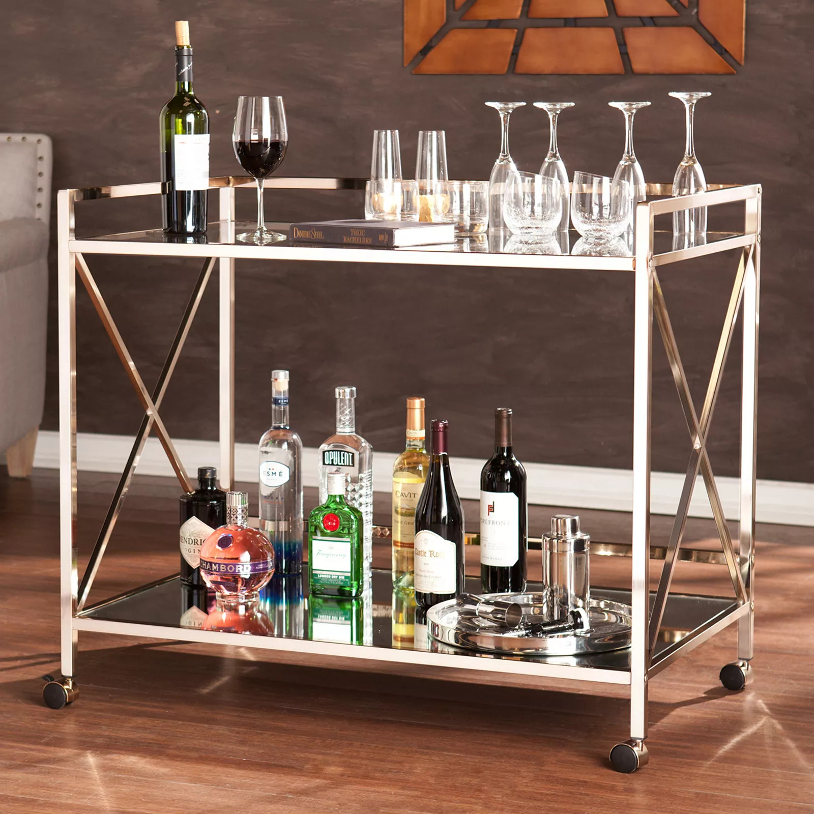 Marshall Bar Cart, Gold | Kohl's