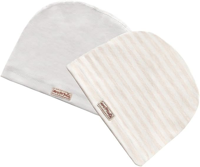 MMBABY 2 Packs Newborn Hospital Hat Unisex 100% Cotton Soft Cute Lovely Infant caps 0-6 Months | Amazon (US)