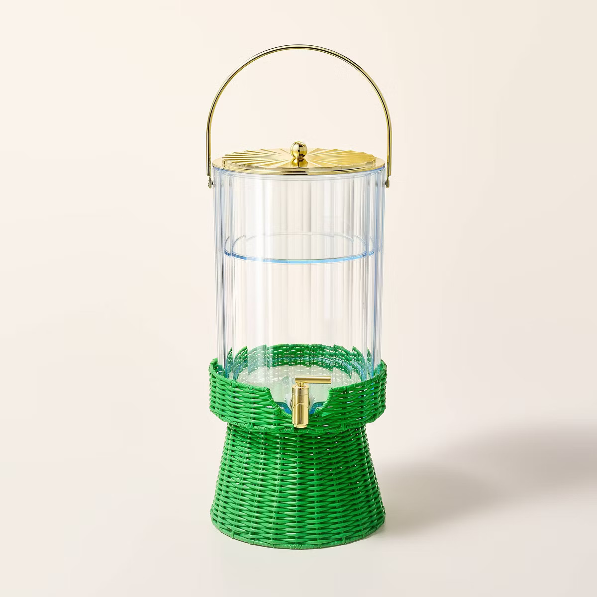 Acrylic Beverage Dispenser with Woven Stand Green - kate spade new york x Target | Target