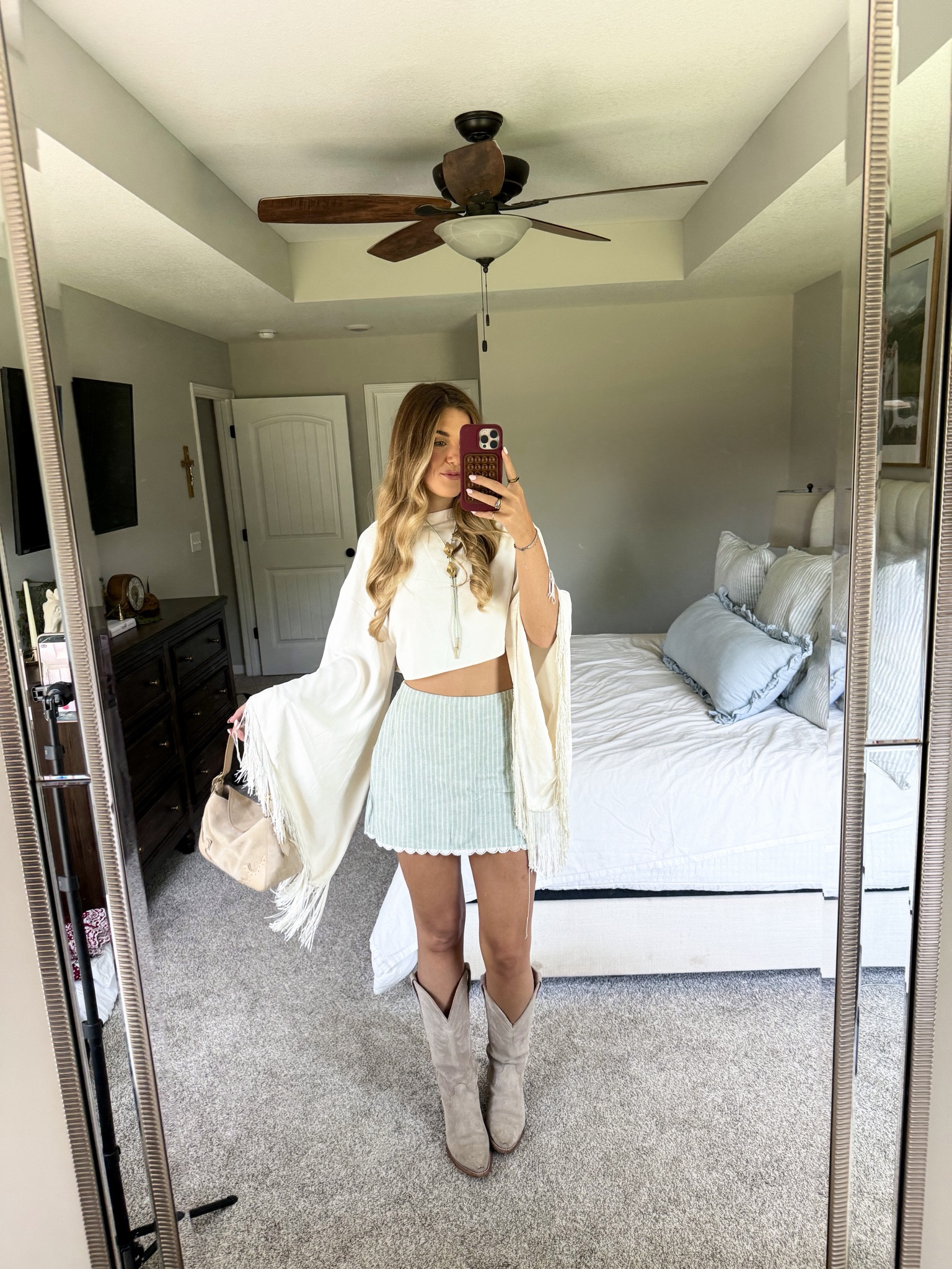 skirt in a 26, top is part of a matching set from cider (linked) bolo is from november maker 
western fashion, country concert, cowgirl

#LTKgrwm #LTKootd #LTKTall