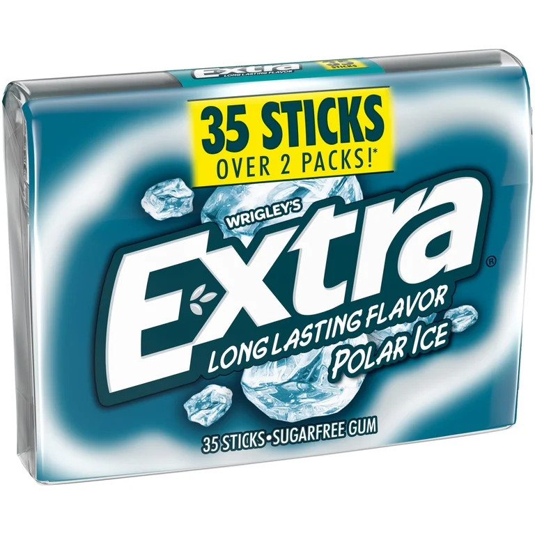 Extra Polar Ice Sugar Free Chewing Gum - 35 Count pack | Walmart (US)