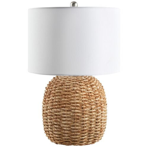 Beachside Rattan Table Lamp - Natural - Beige | Desk Lamp, Bedside Lamp | One Kings Lane