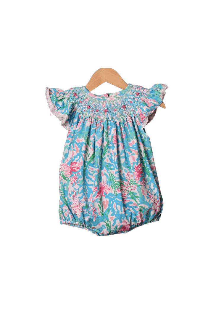 Smocked Heirloom Palm Beach Knit Bubble | The Smocked Flamingo