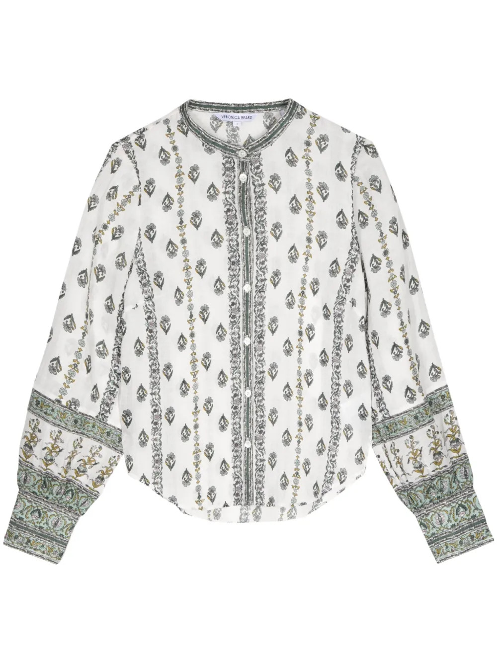 Veronica Beard Thorp floral-print Blouse | White | FARFETCH | Farfetch Global