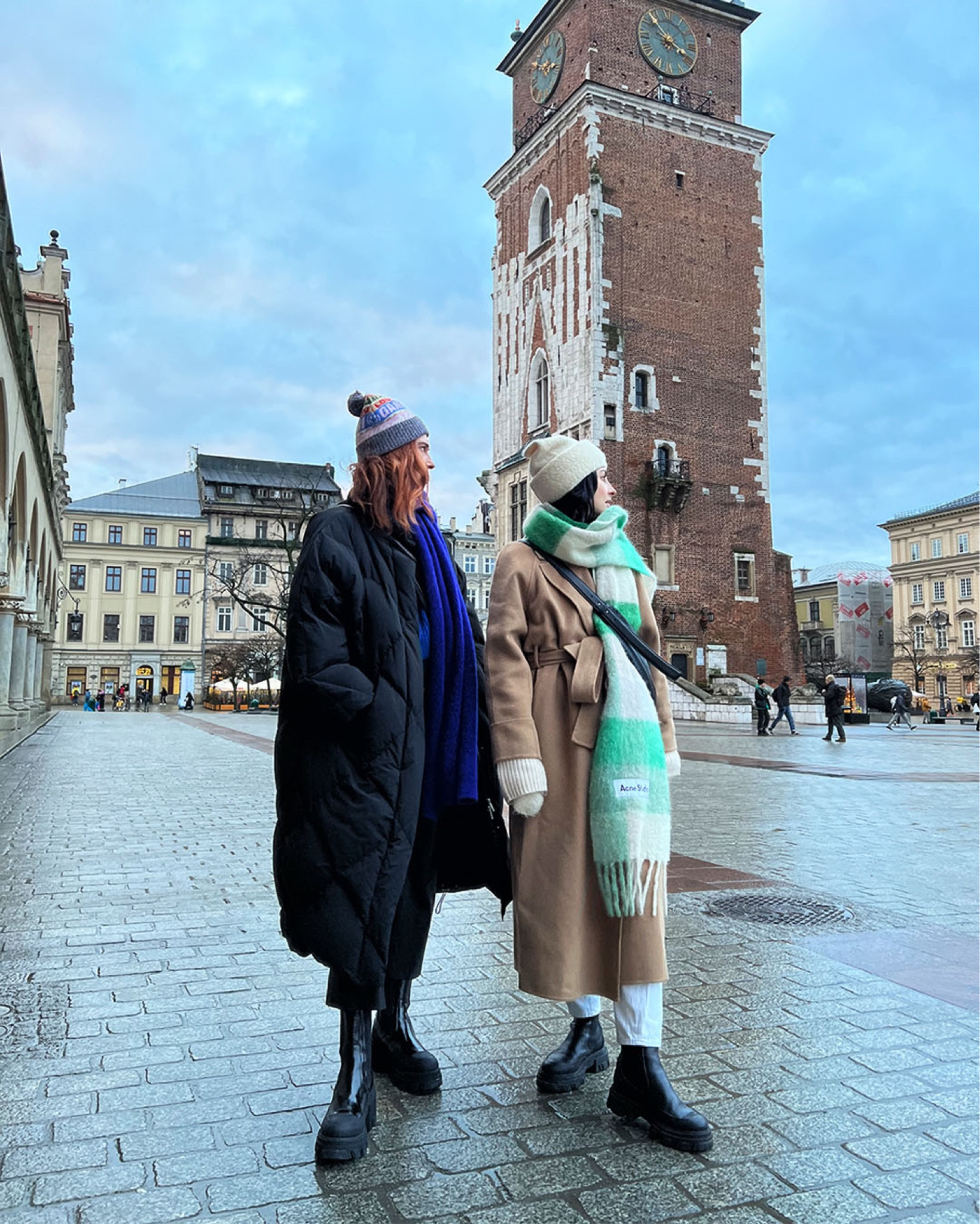 I’m wearing…

scarf by acne 
camel coat by cos 
hat and scarf by arket 
boots by Ganni via coggles use discount code HANNI5 for 15% off + free NDD
jeans by toteme 

Cara’s wearing…

black coat by stand studio 
patent boots by ganni 
hat by ganni via coggles use discount HANNI15 for 15% off + free NDD
blue jumper by cos 

winter looks 
winter outfit ideas 

#LTKSeasonal #LTKeurope #LTKstyletip