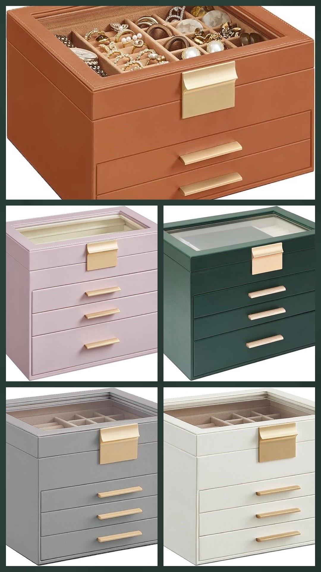These jewelry boxes are very well-made and all under $50! I have two- one for my gold collection, and one for vintage costume jewelry. 

#jewelrybox #storage #jewelrycase #ltkjewelry #accessories

#LTKGiftGuide #LTKFindsUnder50 #LTKFindsUnder100
