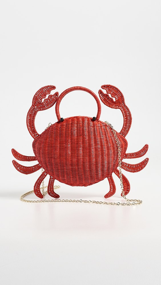 Matteo Crab Wicker Clutch | Shopbop